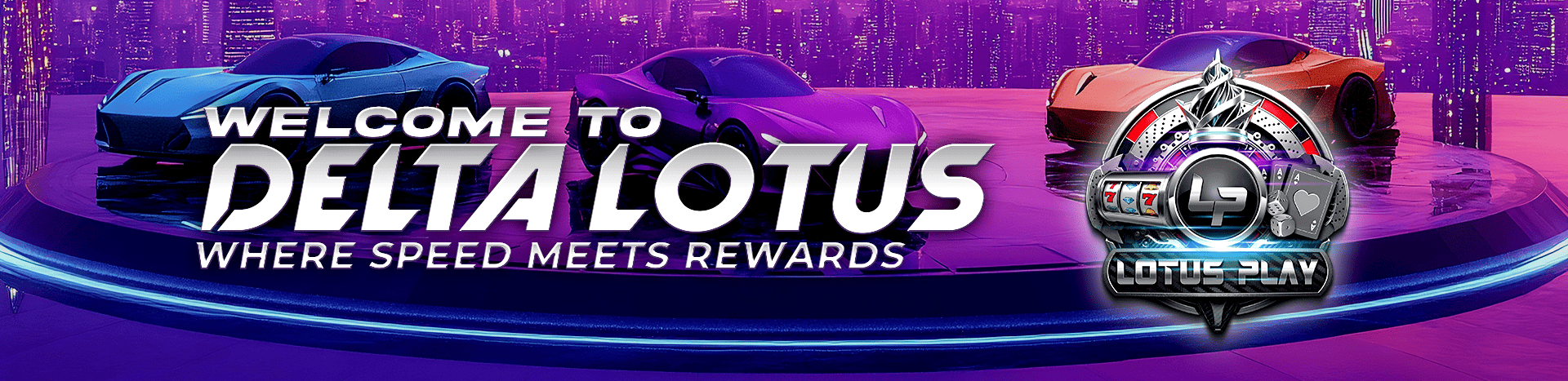 Lotus Play Casino Welcome Banner - Play Slots, Live Casino & Win Big with GCash/Maya Payments